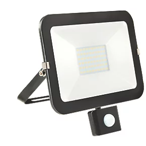 Brackenheath iSpot Outdoor LED Slim Floodlight With PIR Sensor Black 50W 4500lm 1 Brackenheath iSpot Outdoor LED Slim Floodlight With PIR Sensor Black 50W 4500lm