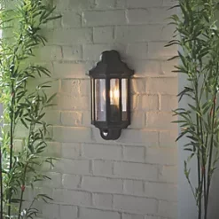 LAP Outdoor Half Lantern Wall Light With PIR Sensor Satin Black 7 LAP Outdoor Half Lantern Wall Light With PIR Sensor Satin Black -LightPro Shop 172PG A3