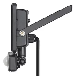 Luceco ECO Slimline Outdoor LED Floodlight With PIR Sensor Black 30W 2400lm -LightPro Shop 173KJ A2