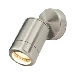 Barracuda Outdoor Adjustable Wall Spotlight Brushed Stainless Steel