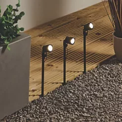 Decca Outdoor LED Spike Light Kit Black 6W 280lm 10 Pack -LightPro Shop 1979X A3