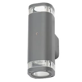 Zinc EOS Outdoor Wall Light With Photocell Anthracite 1 Zinc EOS Outdoor Wall Light With Photocell Anthracite