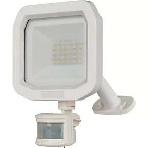 Luceco Castra Outdoor LED Floodlight With PIR Sensor White 20W 2400lm 1 Luceco Castra Outdoor LED Floodlight With PIR Sensor White 20W 2400lm