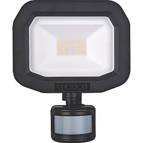 Luceco Castra Outdoor LED Floodlight With PIR Sensor Black 10W 1050lm 2 Luceco Castra Outdoor LED Floodlight With PIR Sensor Black 10W 1050lm - Image 2