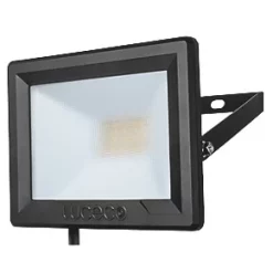 Luceco Eco Slimline Outdoor LED Floodlight Black 10W 800lm
