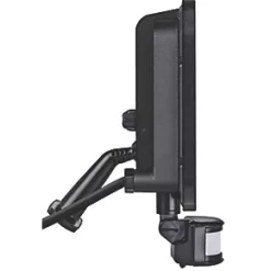 Luceco Castra Outdoor LED Floodlight With PIR Sensor Black 50W 5400lm -LightPro Shop 285KJ A3