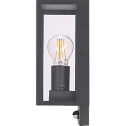Luceco Outdoor LED Decorative External Wall Lantern With PIR & Photocell Sensor Black 7W 810lm -LightPro Shop 306PV A2