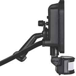 Luceco Castra Outdoor LED Floodlight With PIR Sensor Black 20W 2200lm -LightPro Shop 357KJ A3