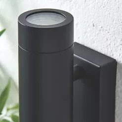 LAP Bronx Outdoor Up & Down Wall Light With PIR Sensor Black -LightPro Shop 3691R A3