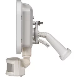 Luceco Castra Outdoor LED Floodlight With PIR Sensor White 10W 1200lm -LightPro Shop 403KJ A2