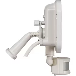 Luceco Castra Outdoor LED Floodlight With PIR Sensor White 10W 1200lm -LightPro Shop 403KJ A3