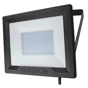 Luceco Eco Slimline Outdoor LED Floodlight Black 50W 4000lm 1 Luceco Eco Slimline Outdoor LED Floodlight Black 50W 4000lm