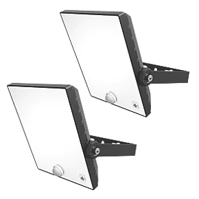 4lite Outdoor LED Floodlight With PIR Sensor Black 30W 2475lm 2 Pack 2 4lite Outdoor LED Floodlight With PIR Sensor Black 30W 2475lm 2 Pack - Image 2