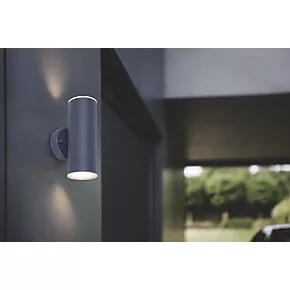 LAP Candiac Outdoor LED Up & Down Wall Light Charcoal Grey 8.6W 2 x 350lm 3 LAP Candiac Outdoor LED Up & Down Wall Light Charcoal Grey 8.6W 2 x 350lm - Image 3