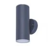 LAP Candiac Outdoor LED Up & Down Wall Light Charcoal Grey 8.6W 2 x 350lm