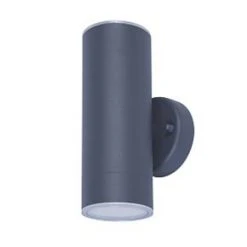 LAP Candiac Outdoor LED Up & Down Wall Light Charcoal Grey 8.6W 2 x 350lm
