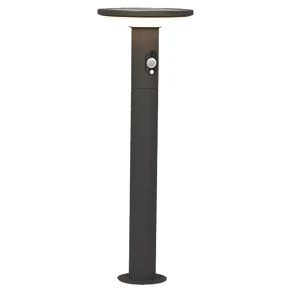 4lite 600mm Outdoor LED Solar Bollard Graphite 210lm 2 4lite 600mm Outdoor LED Solar Bollard Graphite 210lm - Image 2