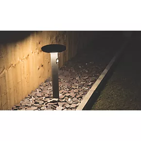 4lite 600mm Outdoor LED Solar Bollard Graphite 210lm 3 4lite 600mm Outdoor LED Solar Bollard Graphite 210lm - Image 3