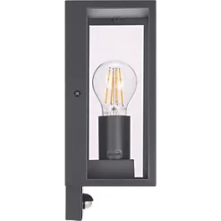 Luceco Outdoor LED Decorative External Wall Lantern With PIR & Photocell Sensor Slate Grey 7W 810lm -LightPro Shop 522PV A2