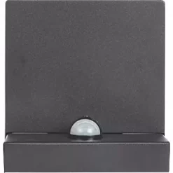 Luceco Outdoor LED Decorative External Wall Lantern With PIR & Photocell Sensor Slate Grey 7W 810lm -LightPro Shop 522PV A4