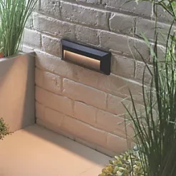 Saxby Pilot Outdoor LED Slim-Profile Brick Guide Light Black 2W 65lm -LightPro Shop 534PG A4