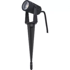 Luceco Outdoor LED Garden Spike Light Black 3W 200lm