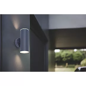 LAP Outdoor LED Up & Down Wall Light Charcoal Grey 8.6W 760lm 3 LAP Outdoor LED Up & Down Wall Light Charcoal Grey 8.6W 760lm - Image 3