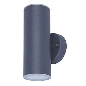 LAP Outdoor LED Up & Down Wall Light Charcoal Grey 8.6W 760lm 1 LAP Outdoor LED Up & Down Wall Light Charcoal Grey 8.6W 760lm