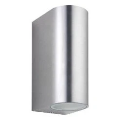 LAP Outdoor Up & Down Wall Light Brushed Aluminium -LightPro Shop 584JK A1