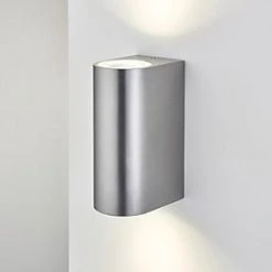 LAP Outdoor Up & Down Wall Light Brushed Aluminium -LightPro Shop 584JK A4