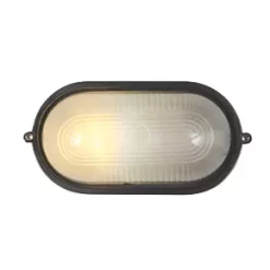 Napoli Outdoor Oval Oval Bulkhead Black -LightPro Shop 61424 A3