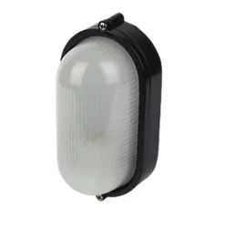 Napoli Outdoor Oval Oval Bulkhead Black