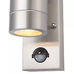 LAP Bronx Outdoor Up & Down Wall Light With PIR Sensor Stainless Steel 2 LAP Bronx Outdoor Up & Down Wall Light With PIR Sensor Stainless Steel - Image 2