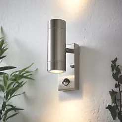LAP Bronx Outdoor Up & Down Wall Light With PIR Sensor Stainless Steel 11 LAP Bronx Outdoor Up & Down Wall Light With PIR Sensor Stainless Steel -LightPro Shop 6213R A5