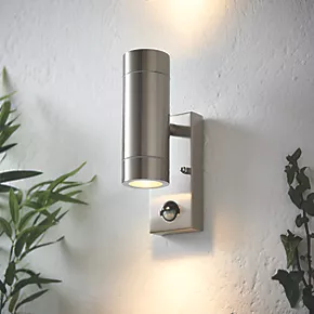 LAP Bronx Outdoor Up & Down Wall Light With PIR Sensor Stainless Steel 6 LAP Bronx Outdoor Up & Down Wall Light With PIR Sensor Stainless Steel - Image 6