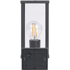 Luceco Outdoor LED Arm-Hung Decorative Wall Lantern Slate Grey 7W 810lm -LightPro Shop 632PV A3