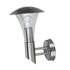 S083 Outdoor Cone Wall Light Stainless Steel Effect
