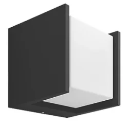 Philips Hue Fuzo Outdoor LED Square Wall Light Black 9.1W 1160lm