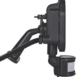 Luceco Castra Outdoor LED Floodlight With PIR Sensor Black 10W 1200lm -LightPro Shop 679KJ A3