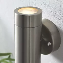 LAP Bronx Outdoor Up & Down Wall Light Stainless Steel -LightPro Shop 6996R A3