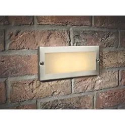 Corsica Outdoor CFL Brick Light Stainless Steel -LightPro Shop 70544 A2