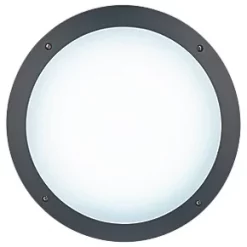 Seran Outdoor Round LED Bulkhead Matt Black 12W 1000lm 6 Seran Outdoor Round LED Bulkhead Matt Black 12W 1000lm -LightPro Shop 707PG A1