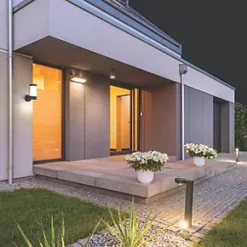 4lite Outdoor LED Wall Light Graphite 8W 268lm -LightPro Shop 722TV A2