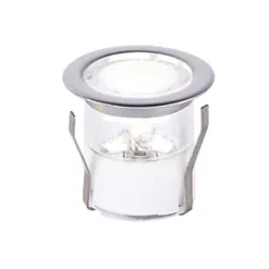 LAP Coldstrip 30mm Outdoor LED Recessed Deck Light Kit Brushed Chrome 4.4W 10 x 19.5lm 10 Pack -LightPro Shop 7258X A1