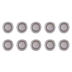 LAP Coldstrip 30mm Outdoor LED Recessed Deck Light Kit Brushed Chrome 4.4W 10 x 19.5lm 10 Pack -LightPro Shop 7258X A2