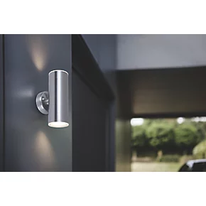 LAP Outdoor LED Up & Down Wall Light Silver 8.6W 760lm 3 LAP Outdoor LED Up & Down Wall Light Silver 8.6W 760lm - Image 3