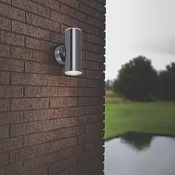 LAP Outdoor LED Up & Down Wall Light Silver 8.6W 760lm 7 LAP Outdoor LED Up & Down Wall Light Silver 8.6W 760lm -LightPro Shop 759PP A3