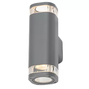 Zinc EOS Outdoor Up & Down Wall Light Anthracite 1 Zinc EOS Outdoor Up & Down Wall Light Anthracite