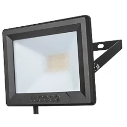 Luceco Eco Slimline Outdoor LED Floodlight Black 20W 1600lm