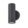 LAP Bronx Outdoor Up & Down Wall Light Black